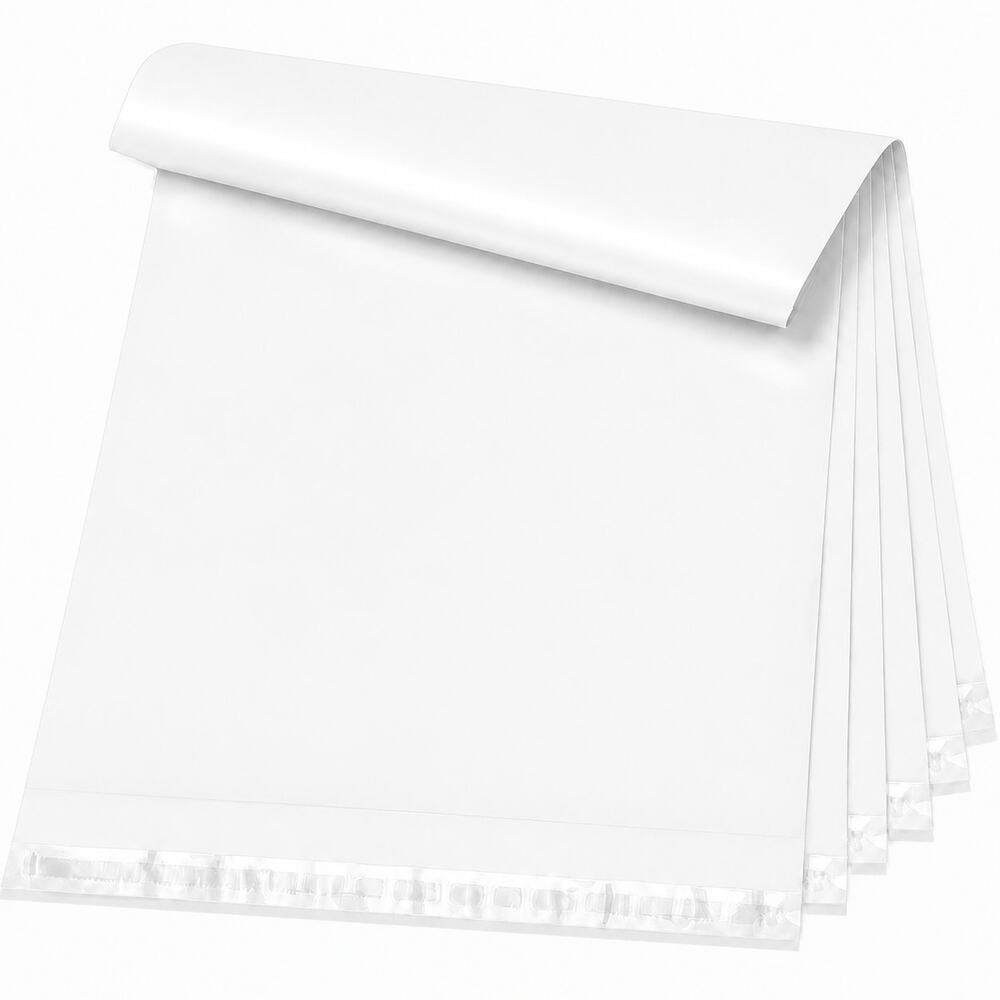 POLY MAILERS WHITE (15 PACK) 12x15.5 SELF SEAL SHIPPING BAGS MAILING BAGS NEW - Picture 3 of 4